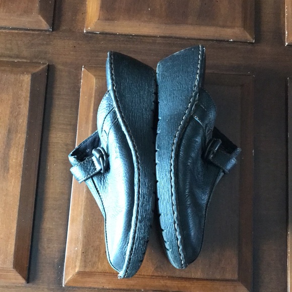 Women’s size 10 b.o.c Black leather clogs BC3215 G8 - Picture 5 of 9